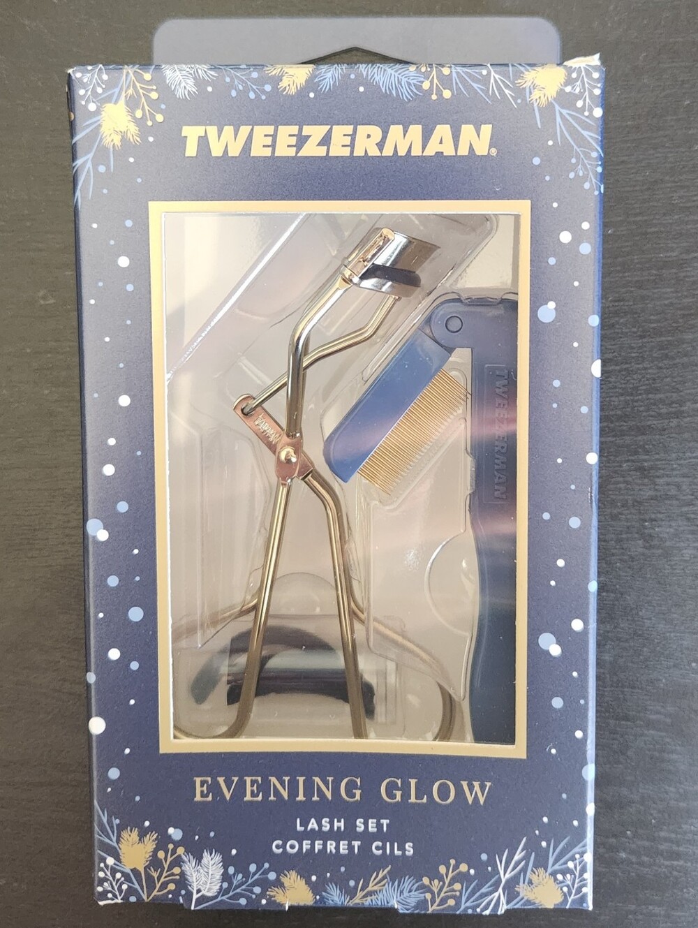 New Tweezerman Evening Glow Lash Set Eyelash Curler & Comb